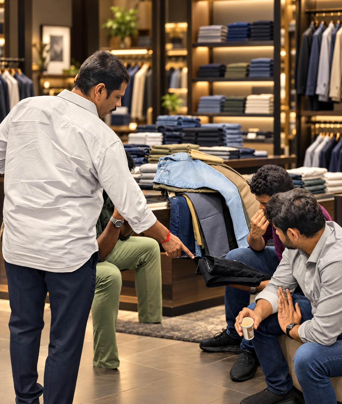 Vishal Clothing customer consultation