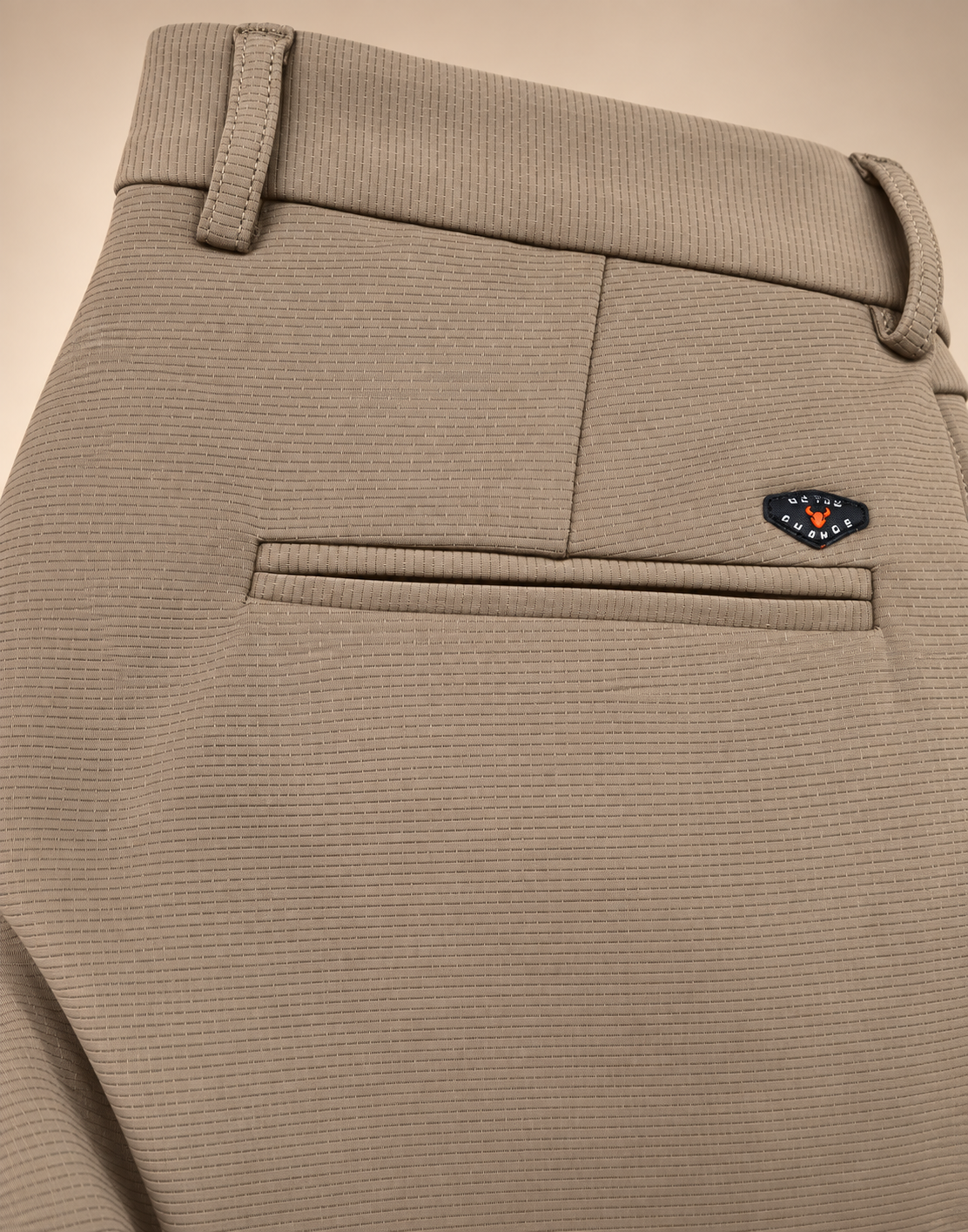 Jacky and Jamey cotton trouser waistband and pocket detail