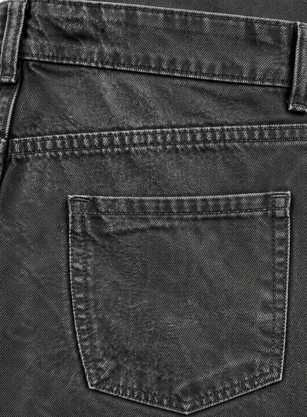 Jacky and Jamey charcoal denim fabric