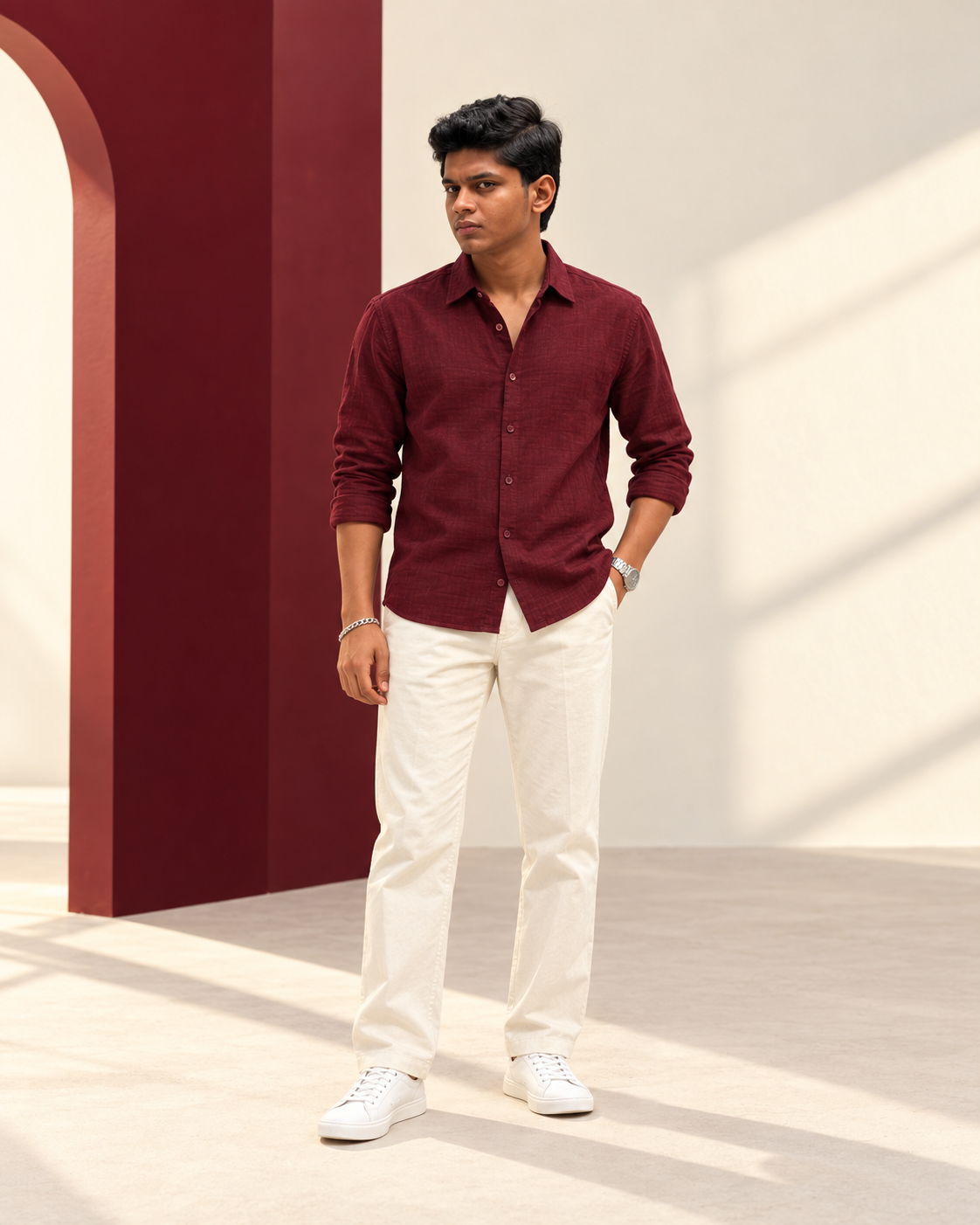 Burgundy shirt collection reel preview