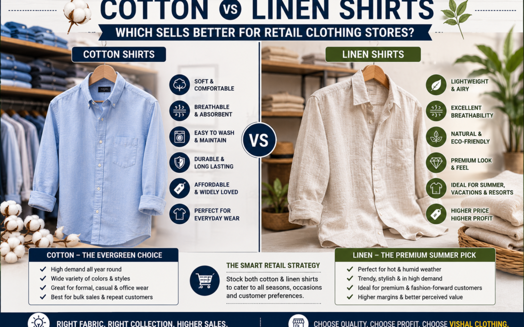 Cotton vs Linen Shirts: Which Sells Better for Retail Clothing Stores?