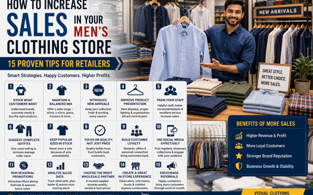How to Increase Sales in Your Men’s Clothing Store: 15 Proven Tips for Retailers