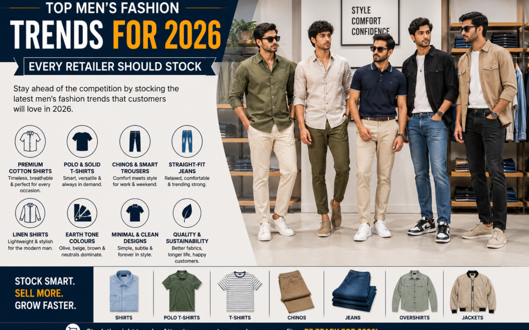 Top Men’s Fashion Trends for 2026 Every Retailer Should Stock
